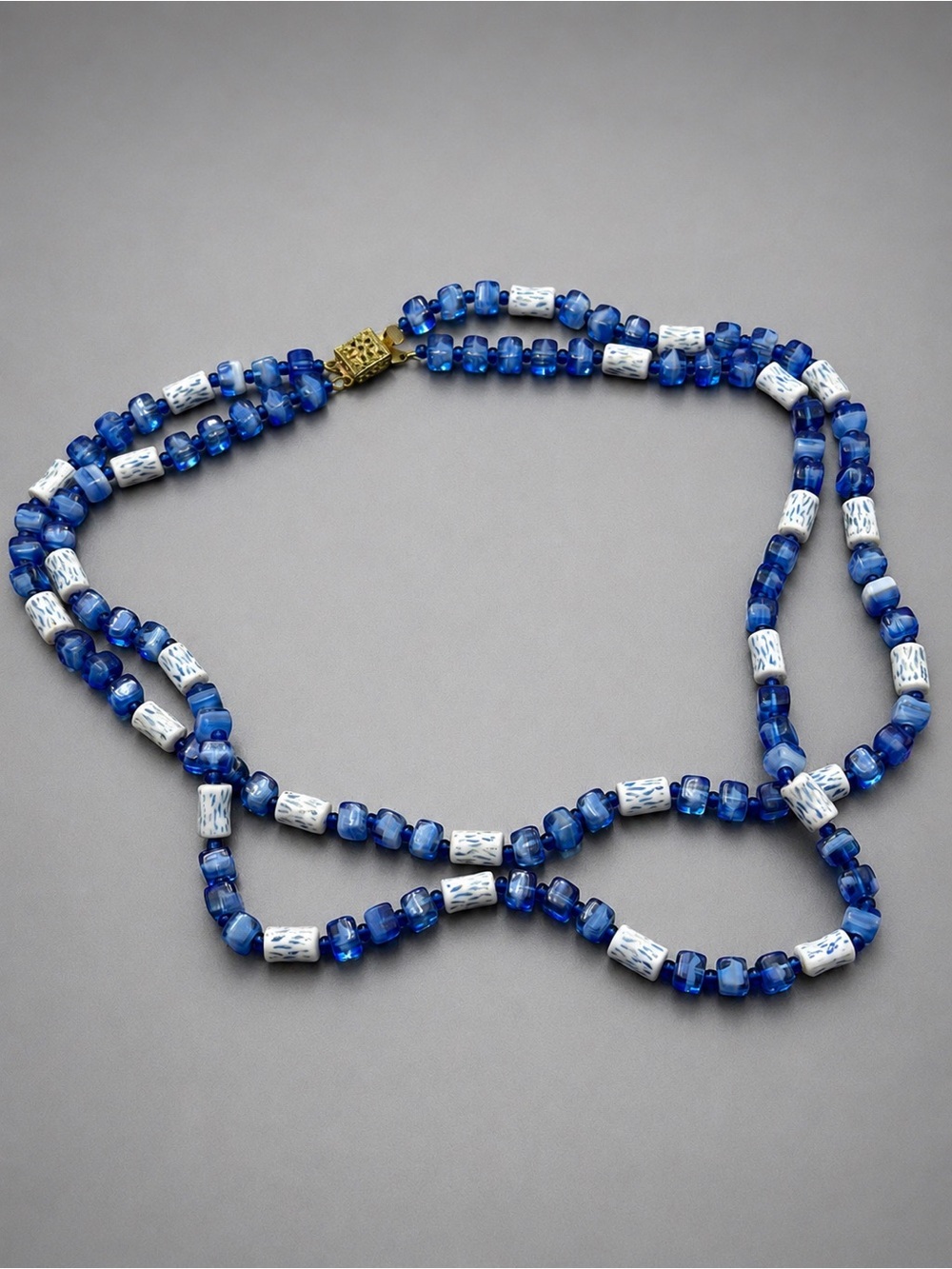 Vintage Czech Glass Beaded Necklace